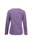 V Neck Cotton-Blend Loose Vintage T-Shirt