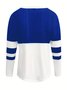 Cotton-Blend Vintage Multicolor Block T-Shirt