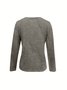 V Neck Cotton-Blend Loose Vintage T-Shirt