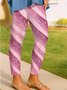 Women's Elegant Resort Vintage Full Length Sequin Gradient Leggings