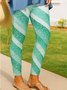 Women's Elegant Resort Vintage Full Length Sequin Gradient Leggings