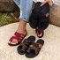 Women's Non Slip Double Beach Slippers Slip Platform