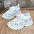Simple All Season Floral Mesh Fabric Regular Shoes