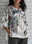 3D Printing Ethnic Crew Neck T-Shirt