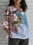 3D Printing Ethnic Crew Neck T-Shirt