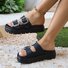 Women's Non Slip Double Beach Slippers Slip Platform