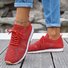 Plain Vintage Cotton Casual Shoes