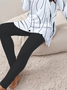 Women's Abstract Polka Dot Print Casual Long Sleeve T-Shirt and Leggings 2-Piece Set