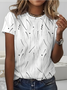 Print Casual Short Sleeve T-Shirt