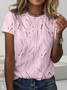 Print Casual Short Sleeve T-Shirt