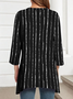 Crew Neck Casual Striped Regular Fit T-Shirt