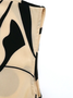 Women's Short Sleeve Summer Apricot Abstract Graphic Split Joint V Neck Daily Going Out Vintage Midi A-Line Tank Dress