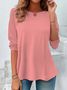 Women's Casual Long Sleeve Crew Neck Tunic T-Shirt