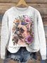 Animal Regular Fit Casual Wool/Knitting Sweater