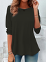 Women's Casual Long Sleeve Crew Neck Tunic T-Shirt