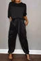 Women's Pocket Stitching Plain Daily Going Out Two-Piece Set Khaki Casual Summer Top With Pants Matching Set