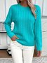 Regular Fit Cotton Casual Plain Sweater