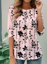 Casual Long Sleeve Round Neck T-Shirt