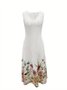 Women's Printing Floral Daily Going Out Two-Piece Set Light Blue Casual Summer Coat With Skirt Matching Set