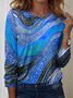 Crew Neck Casual Color Block Regular Fit T-Shirt