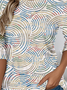 Casual Long Sleeve Round Neck T-Shirt