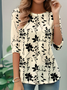 Casual Long Sleeve Round Neck T-Shirt