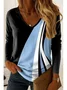 Casual Cotton V Neck T-Shirt