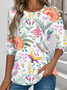 Casual Long Sleeve Round Neck T-Shirt