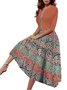 Women's Printing Floral Daily Going Out Two-Piece Set Light Blue Casual Summer Coat With Skirt Matching Set