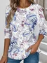 Casual Long Sleeve Round Neck T-Shirt