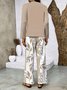 Street Square Neck Loose Geometric Two-Piece Set