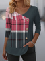 Casual Cotton V Neck Regular Fit T-Shirt
