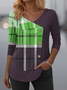 Casual Cotton V Neck Regular Fit T-Shirt