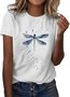 Simple Casual Round Neck Short Sleeve T-Shirt
