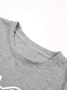 Simple Casual Round Neck Short Sleeve T-Shirt