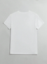 Simple Casual V-Neck Printed Long-Sleeved T-Shirt