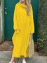 Loose Casual Plain Maxi Dress