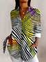 Cotton Geometric Casual Shirt