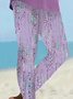 Abstract Casual Printing Tight Leggings