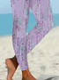 Abstract Casual Printing Tight Leggings