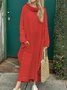 Loose Casual Plain Maxi Dress