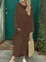 Loose Casual Plain Maxi Dress