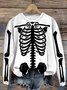 Halloween Round Neck Long Sleeve Casual Sweatshirt