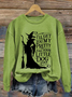 Halloween Round Neck Long Sleeve Casual Sweatshirt