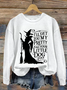 Halloween Round Neck Long Sleeve Casual Sweatshirt