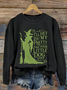 Halloween Round Neck Long Sleeve Casual Sweatshirt