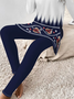 Women's Printing Floral Daily Going Out Two-Piece Set Purplish blue Casual Spring/Fall Top With Pants Matching Set