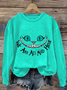 Halloween Round Neck Long Sleeve Casual Sweatshirt