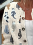 Crew Neck Loose Knitted Peasant Cardigan