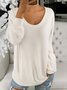 Knitted Casual Regular Fit T-Shirt